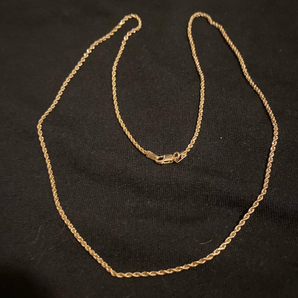 ICEBOX 14K Solid Yellow Gold Diamond Cut
Rope Chain 1.5M 20"